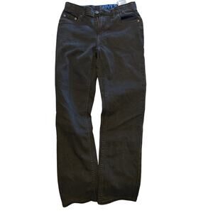 EUC Levi's 502 Boys Size 12 Reg Jeans Black Adjustable Waist Stretch